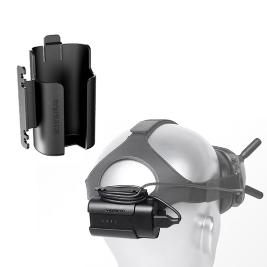 Sunnylife Battery Clip Holder Cable Management Winder Protective Case for DJI FPV Goggles V2(Black) - Mount & Holder by Sunnylife | Online Shopping South Africa | PMC Jewellery | Buy Now Pay Later Mobicred