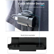Sunnylife Battery Clip Holder Cable Management Winder Protective Case for DJI FPV Goggles V2(Black)