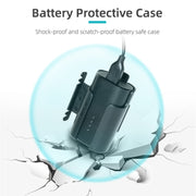 Sunnylife Battery Clip Holder Cable Management Winder Protective Case for DJI FPV Goggles V2(Black)