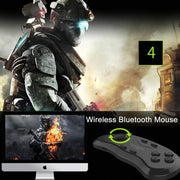 VR Shinecon 3D Movie Games Virtual Reality Glasses Bluetooth Remote Controller Gamepad(Black)