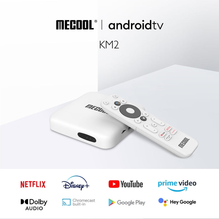 MECOOL KM2 4K Smart TV BOX Android 10.0 Media Player with Remote Control, Amlogic S905X2 Quad Core ARM Cortex A55, RAM: 2GB, ROM: 8GB, Support Bluetooth, HDMI, TF Card, EU Plug - free shipping - PMC Jewellery - Order now!