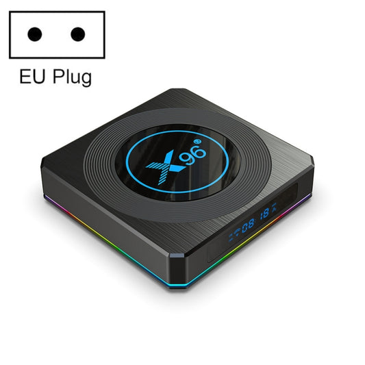 X96 X4 8K Smart TV BOX Android 11.0 Media Player with Remote Control, Amlogic S905X4 Quad Core ARM Cortex A55, RAM: 4GB, ROM: 32GB, Support 100M, Dual Band WiFi, Bluetooth, EU Plug - free shipping - PMC Jewellery - Order now!