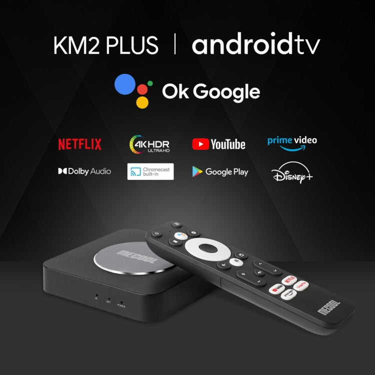 MECOOL KM2 Plus 4K Smart TV BOX Android 11.0 Media Player with Remote Control, Amlogic S905X2 Quad Core, RAM: 2GB, ROM: 16GB, EU Plug - free shipping - PMC Jewellery - Order now!