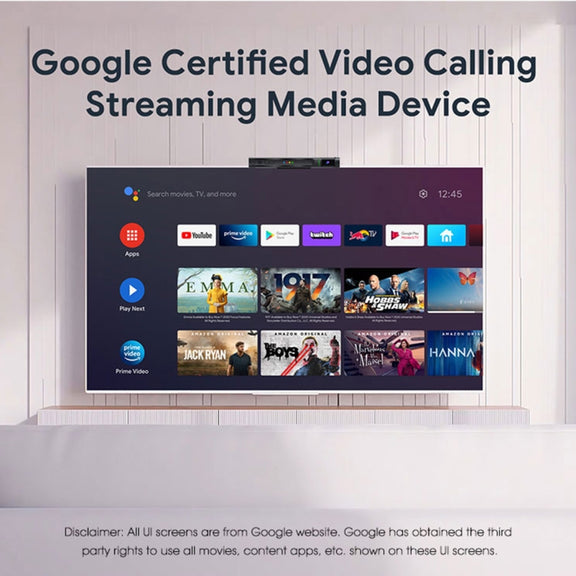 MECOOL KA2 Video Calling on TV Android 10.0 Smart TV Box with Remote Control, Amlogic S905X4 Quad Core Cortex A35, 4GB+64GB, Dual-Band / Ethernet / Camera(UK Plug)