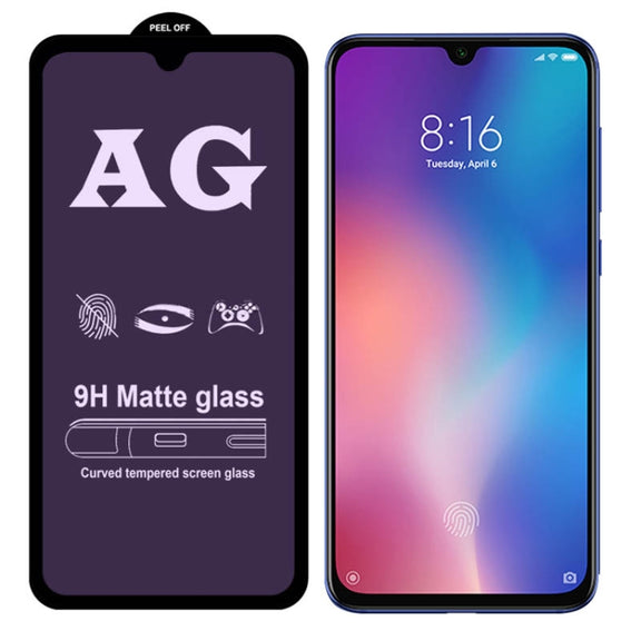 25 PCS AG Matte Anti Blue Light Full Cover Tempered Glass For Xiaomi Mi CC9
