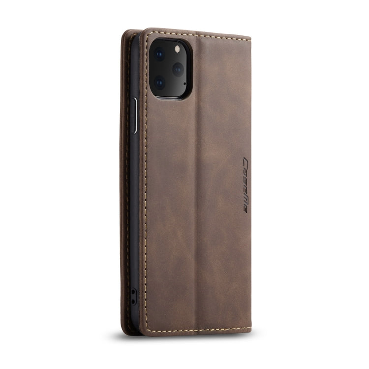 CaseMe-013 Multifunctional Horizontal Flip Leather Case with Card Slot & Holder & Wallet for iPhone 11 Pro(coffee) - free shipping - PMC TechLife - Order now!