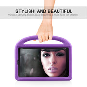 Shockproof EVA Bumper Case with Handle & Holder for Galaxy Tab A 10.1 T510 / T515(Purple)