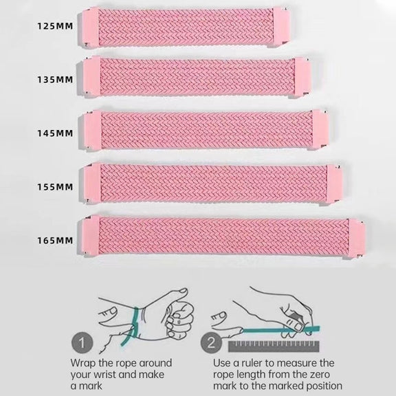 22mm Universal Nylon Weave Watch Band(Black)