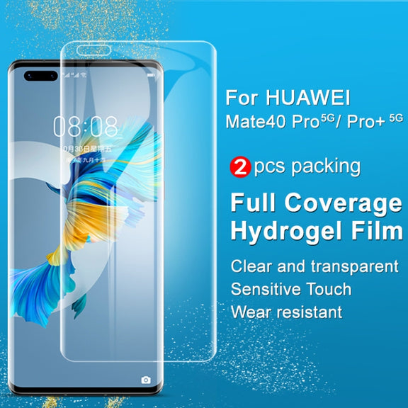For Huawei Mate 40 Pro 5G 2 PCS IMAK Hydrogel Film III Full Coverage Screen Protector