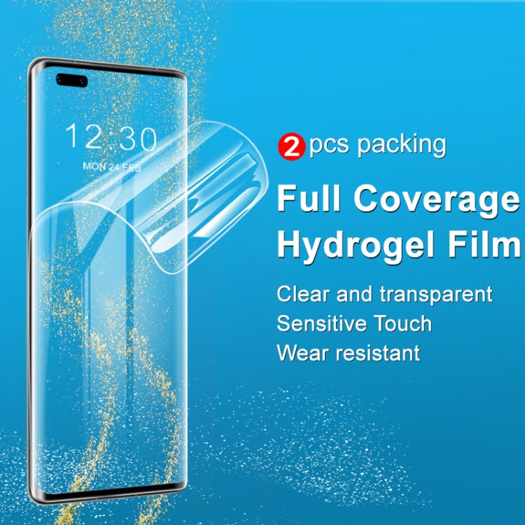 For Huawei Mate 40 Pro 5G 2 PCS IMAK Hydrogel Film III Full Coverage Screen Protector