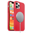 For iPhone 12 / 12 Pro Magnetic Liquid Silicone Full Coverage Shockproof Magsafe Case with Magsafe Charging Magnet(Red) - free shipping - PMC TechLife - Order now!