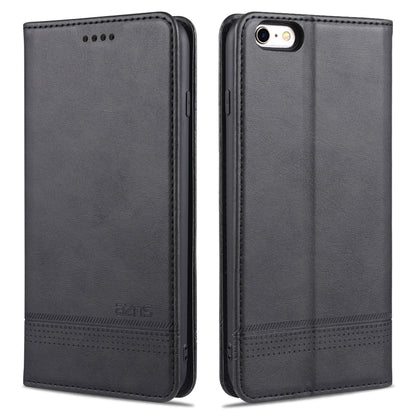 AZNS Magnetic Calf Texture Horizontal Flip Leather Case with Card Slots & Holder & Wallet For iPhone 8 / 7(Black) - More iPhone Cases by AZNS | Online Shopping South Africa | PMC Jewellery | Buy Now Pay Later Mobicred