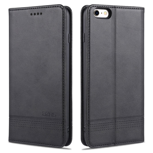 AZNS Magnetic Calf Texture Horizontal Flip Leather Case with Card Slots & Holder & Wallet For iPhone 8 / 7(Black) - More iPhone Cases by AZNS | Online Shopping South Africa | PMC Jewellery | Buy Now Pay Later Mobicred