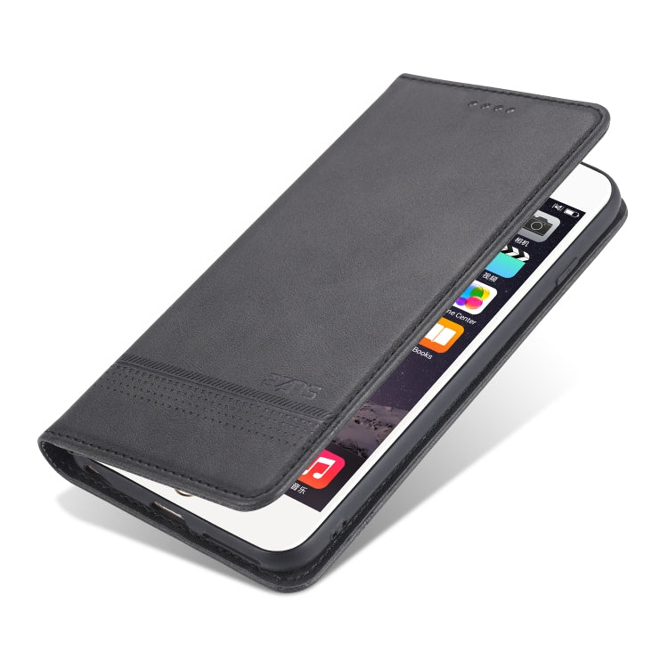 AZNS Magnetic Calf Texture Horizontal Flip Leather Case with Card Slots & Holder & Wallet For iPhone 8 / 7(Black) - More iPhone Cases by AZNS | Online Shopping South Africa | PMC Jewellery | Buy Now Pay Later Mobicred