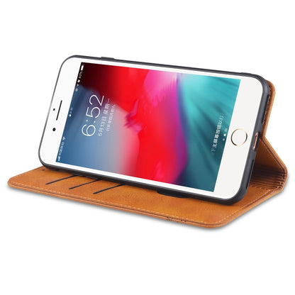 AZNS Magnetic Calf Texture Horizontal Flip Leather Case with Card Slots & Holder & Wallet For iPhone 8 / 7(Black) - More iPhone Cases by AZNS | Online Shopping South Africa | PMC Jewellery | Buy Now Pay Later Mobicred