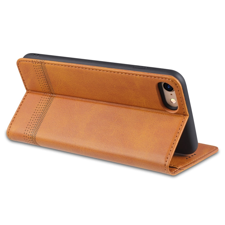 AZNS Magnetic Calf Texture Horizontal Flip Leather Case with Card Slots & Holder & Wallet For iPhone 8 / 7(Black) - More iPhone Cases by AZNS | Online Shopping South Africa | PMC Jewellery | Buy Now Pay Later Mobicred