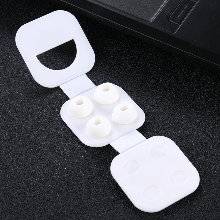 2 Pairs Soft Silicone Ear Caps with Net for AirPods Earphones, Size:M