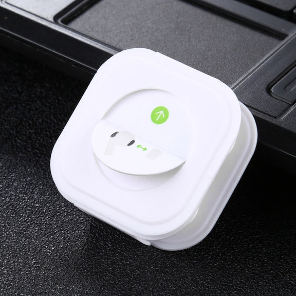 2 Pairs Soft Silicone Ear Caps with Net for AirPods Earphones, Size:M