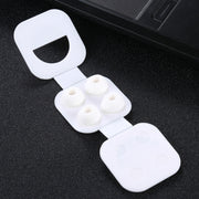 2 Pairs Soft Silicone Ear Caps with Net for AirPods Earphones, Size:L