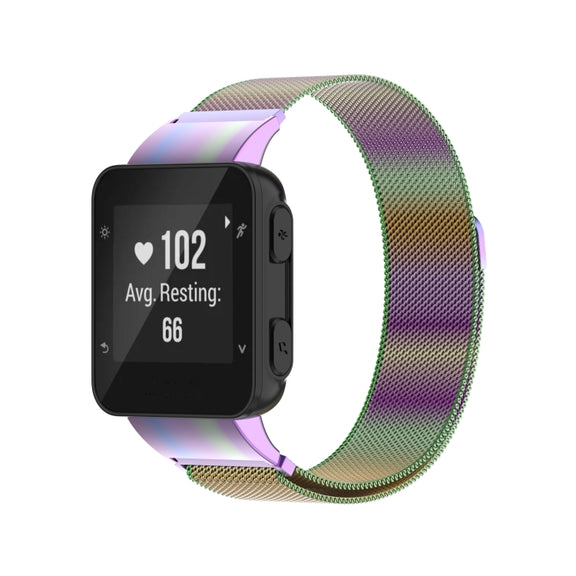 Compatible with Garmin Compatible witherunner 35 / 30 Milanese Watch Band(Colorful)