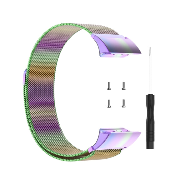Compatible with Garmin Compatible witherunner 35 / 30 Milanese Watch Band(Colorful)