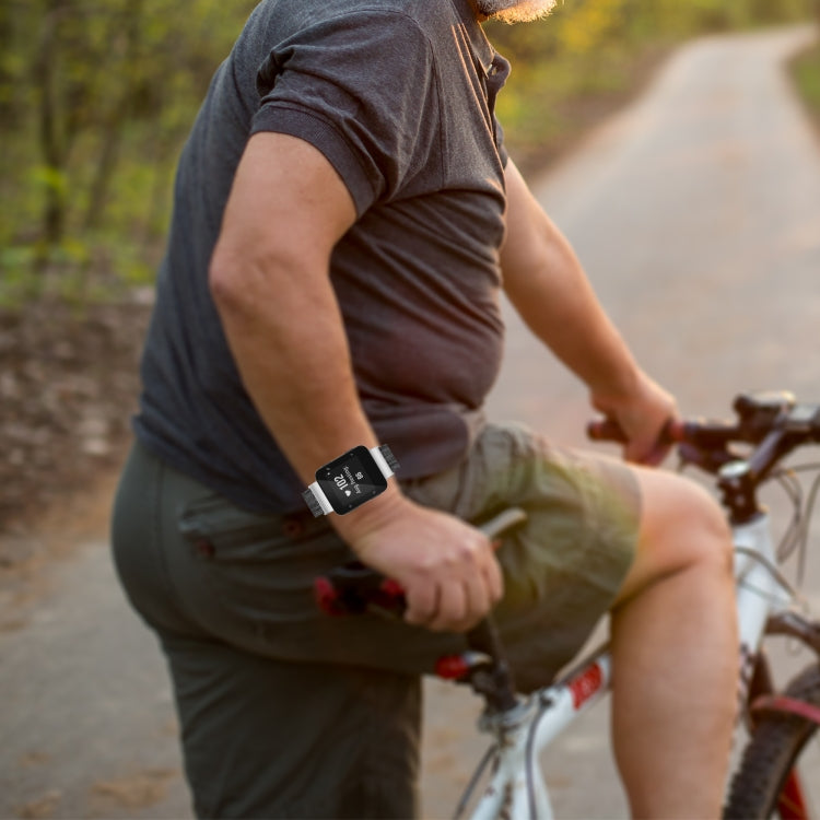 Compatible with Garmin Compatible witherunner 35 / 30 Universal Nylon Canvas Watch Band(Grey) - Watch Bands by PMC TechLife | Online Shopping South Africa | PMC TechLife | Buy Now Pay Later Mobicred