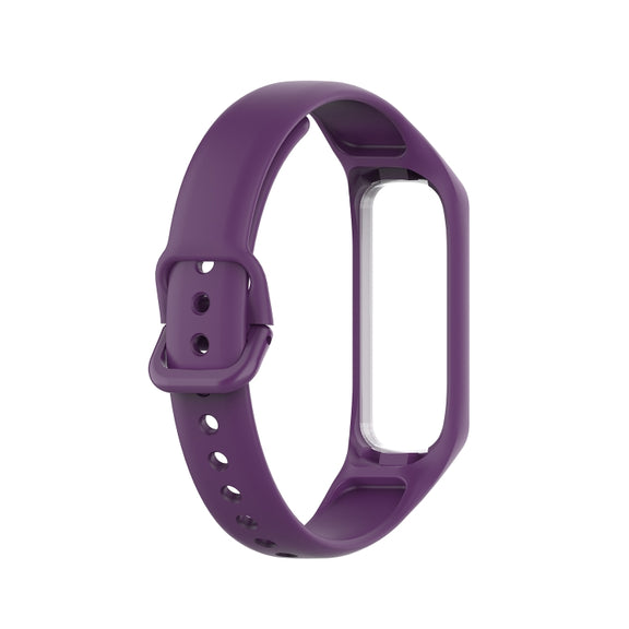 For Samsung Galaxy Fit 2 Silicone Watch Band(Purple)