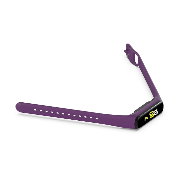 For Samsung Galaxy Fit 2 Silicone Watch Band(Purple)