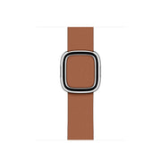 Modern Style Leather Watch Band For Apple Watch 42mm / 41mm / 40mm / 38mm(Brown)