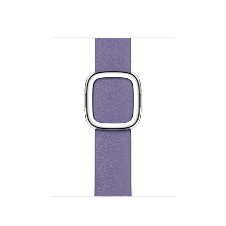 Modern Style Leather Watch Band For Apple Watch 49mm / 46mm / 45mm / 44mm / 42mm(Purple)