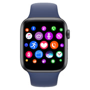 H55Pro 1.4 inch TFT Screen Smart Bluetooth Watch, Support Sleep Monitor / Heart Rate Monitor / Blood Pressure Monitor, Style: Silicone Strap(Dark Blue)