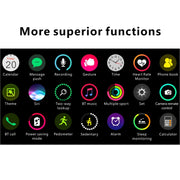 H55Pro 1.4 inch TFT Screen Smart Bluetooth Watch, Support Sleep Monitor / Heart Rate Monitor / Blood Pressure Monitor, Style: Silicone Strap(Dark Blue)