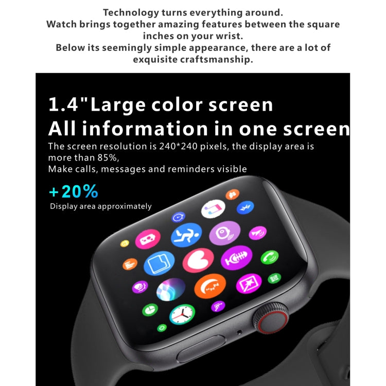 H55Pro 1.4 inch TFT Screen Smart Bluetooth Watch, Support Sleep Monitor / Heart Rate Monitor / Blood Pressure Monitor, Style: Silicone Strap(Dark Blue) - free shipping - PMC TechLife - Order now!
