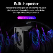 J15 1920 x 1080P HD Household Mini LED Projector with Tripod Mount Support AV / HDMI x 1 / USB x1 / TF x 1, Plug Type:EU Plug(Black White)