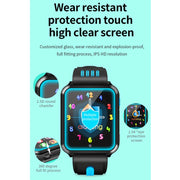 H1 1.54 inch Full-fit Screen Dual Cameras Smart Phone Watch, Support SIM Card / GPS Tracking / Real-time Trajectory / Temperature Monitoring(Black Grey)
