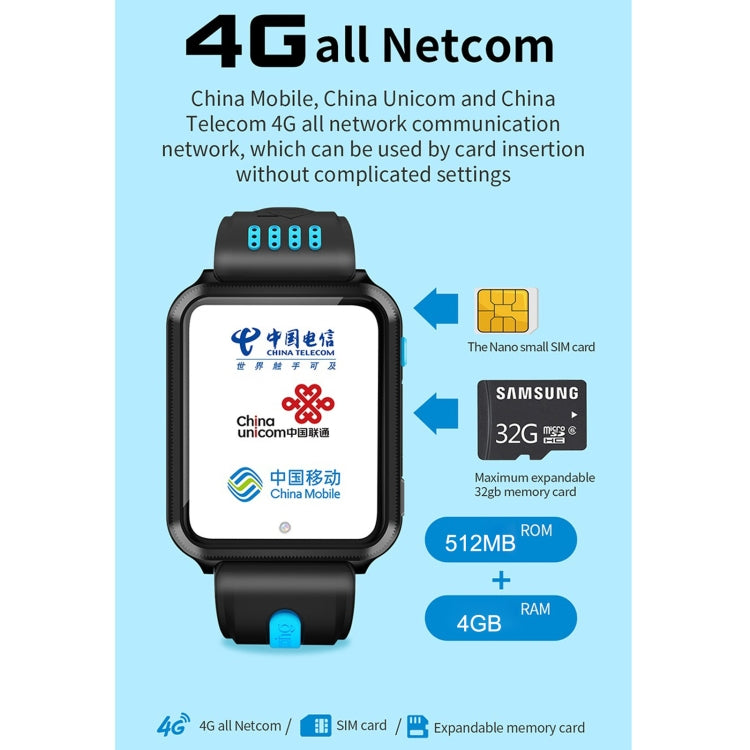 H1 1.54 inch Full-fit Screen Dual Cameras Smart Phone Watch, Support SIM Card / GPS Tracking / Real-time Trajectory / Temperature Monitoring(Black Grey) - Smart Watches by PMC TechLife | Online Shopping South Africa | PMC TechLife | Buy Now Pay Later Mobicred