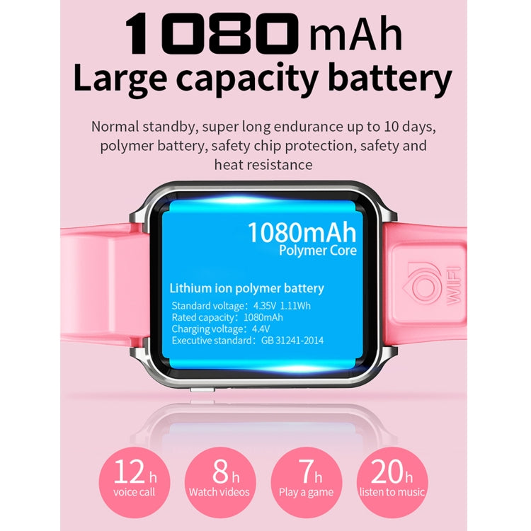 H1 1.54 inch Full-fit Screen Dual Cameras Smart Phone Watch, Support SIM Card / GPS Tracking / Real-time Trajectory / Temperature Monitoring(Black Grey) - Smart Watches by PMC TechLife | Online Shopping South Africa | PMC TechLife | Buy Now Pay Later Mobicred