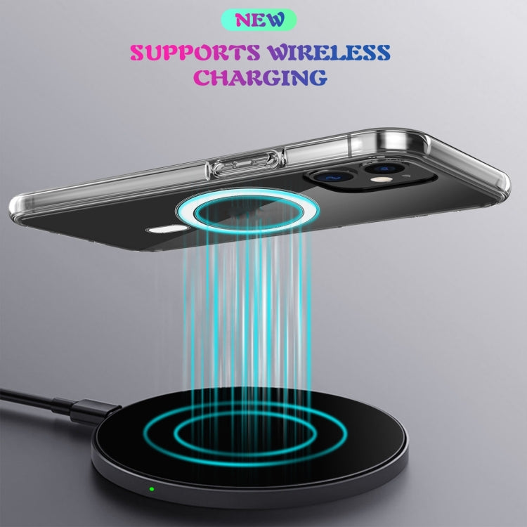 For iPhone XS Max Magsafe Case Simple Magnetic Ring All-inclusive Clear Crystal Acrylic PC +TPU Shockproof Case(Transparent) - More iPhone Cases by PMC TechLife | Online Shopping South Africa | PMC TechLife