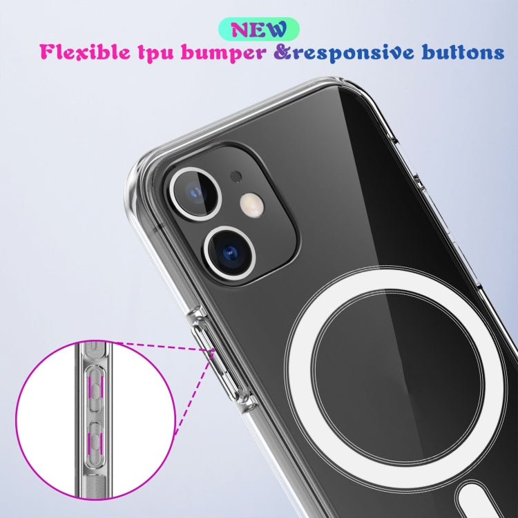 For iPhone XS Max Magsafe Case Simple Magnetic Ring All-inclusive Clear Crystal Acrylic PC +TPU Shockproof Case(Transparent) - More iPhone Cases by PMC TechLife | Online Shopping South Africa | PMC TechLife