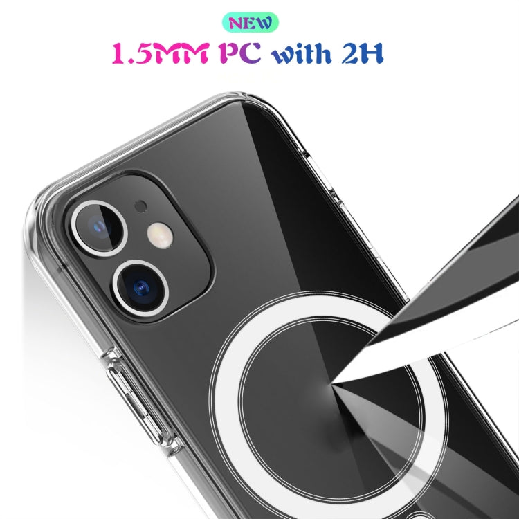 For iPhone XS Max Magsafe Case Simple Magnetic Ring All-inclusive Clear Crystal Acrylic PC +TPU Shockproof Case(Transparent) - More iPhone Cases by PMC TechLife | Online Shopping South Africa | PMC TechLife