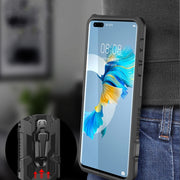 For Huawei P smart 2021 / Y7a Machine Armor Warrior Shockproof PC + TPU Protective Case(Army Green)
