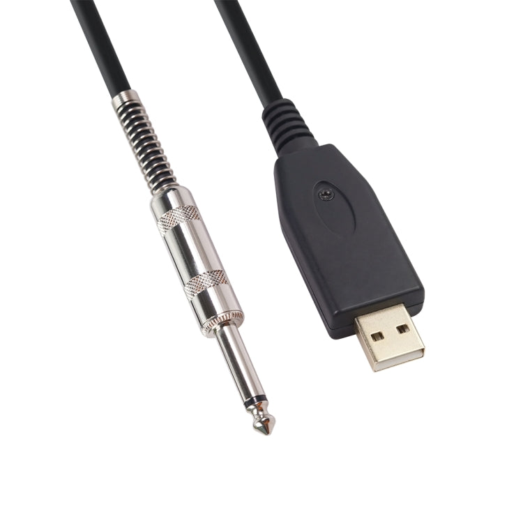 US48S USB to 6.35mm Electric Guitar Recording Cable, Cable Length:2m - Microphone Audio Cable & Connector by PMC Jewellery | Online Shopping South Africa | PMC Jewellery | Buy Now Pay Later Mobicred
