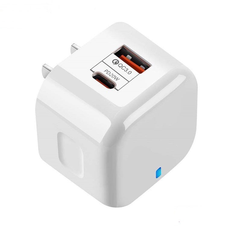 YSY-6087 20W PD + QC 3.0 Dual Ports Travel Charger Power Adapter, US Plug - USB Charger by PMC TechLife | Online Shopping South Africa | PMC TechLife | Buy Now Pay Later Mobicred
