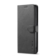 For Samsung Galaxy S21 Ultra 5G LC.IMEEKE Calf Texture Horizontal Flip Leather Case with Holder & Card Slots & Wallet(Black)