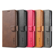 For Samsung Galaxy S21 Ultra 5G LC.IMEEKE Calf Texture Horizontal Flip Leather Case with Holder & Card Slots & Wallet(Black)