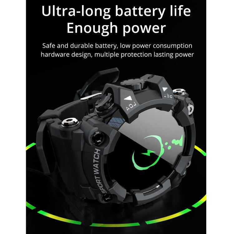 Lokmat ATTACK 1.28 inch TFT LCD Screen Smart Watch, Support Sleep Monitor / Heart Rate Monitor / Blood Pressure Monitor(Black)