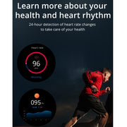 Lokmat ATTACK 1.28 inch TFT LCD Screen Smart Watch, Support Sleep Monitor / Heart Rate Monitor / Blood Pressure Monitor(Black)