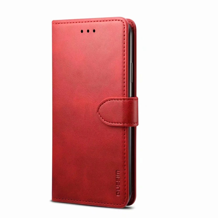 For Huawei P smart 2021 GUSSIM Business Style Horizontal Flip Leather Case with Holder & Card Slots & Wallet(Red) - Huawei Cases by GUSSIM | Online Shopping South Africa | PMC TechLife | Buy Now Pay Later Mobicred