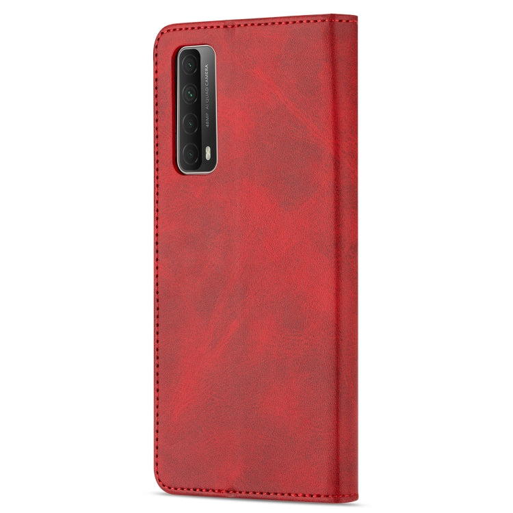 For Huawei P smart 2021 GUSSIM Business Style Horizontal Flip Leather Case with Holder & Card Slots & Wallet(Red) - Huawei Cases by GUSSIM | Online Shopping South Africa | PMC Jewellery | Buy Now Pay Later Mobicred