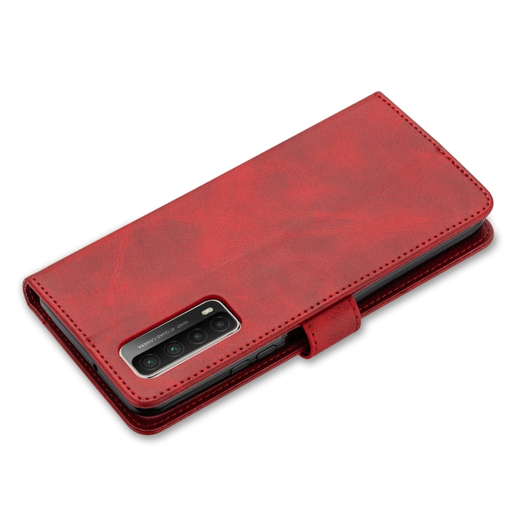 For Huawei P smart 2021 GUSSIM Business Style Horizontal Flip Leather Case with Holder & Card Slots & Wallet(Red) - Huawei Cases by GUSSIM | Online Shopping South Africa | PMC Jewellery | Buy Now Pay Later Mobicred